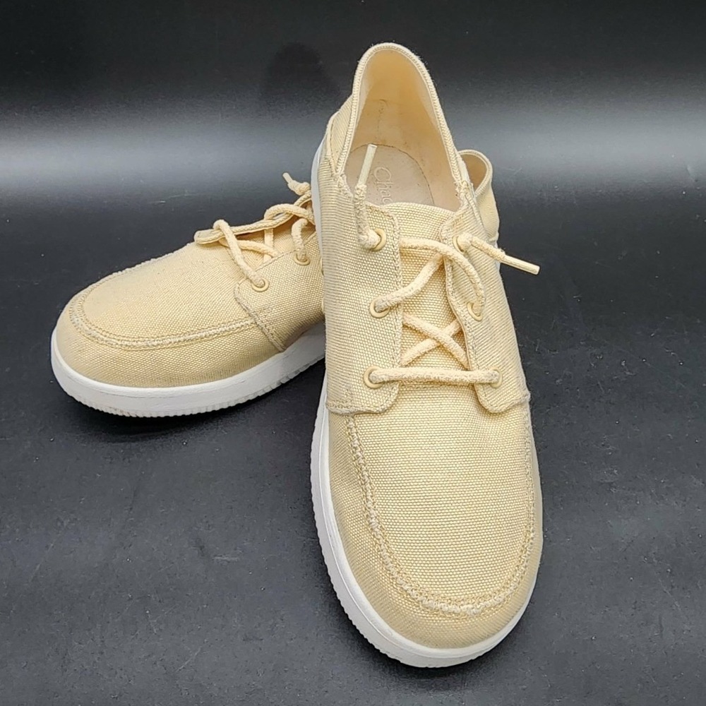 Chaco Paonia Women Yellow 9.5 Canvas Slip On Loafer Luvseat Comfort Walking Shoe